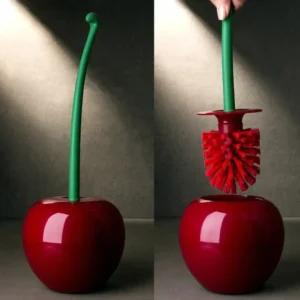 Escova de Toalete em Forma de Cereja