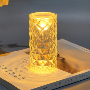 Lâmpada de Mesa de Cristal LED