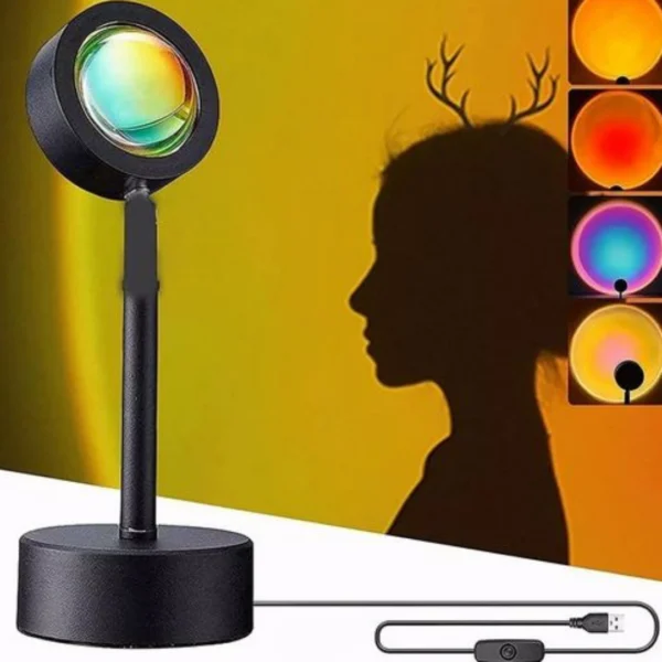 Luz ambiente USB Sunset Luz do sol