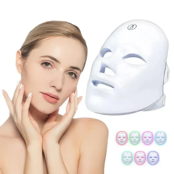 Máquina de beleza facial e pescoço com led