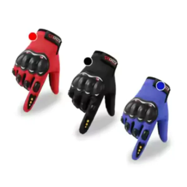 Luvas de dedo completo para motocicleta