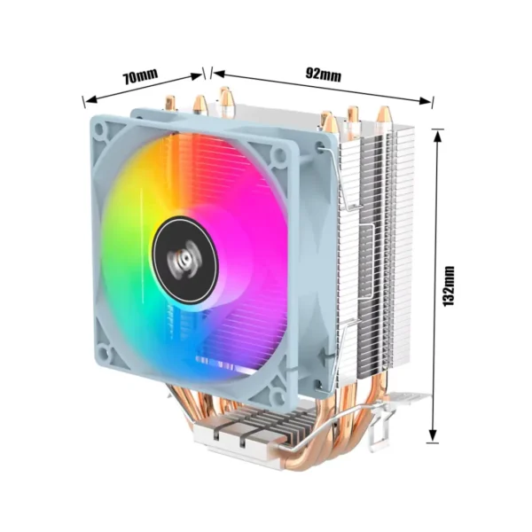 Ventilador Aigo-CPU, Refrigerador do radiador do PC - Imagem 3