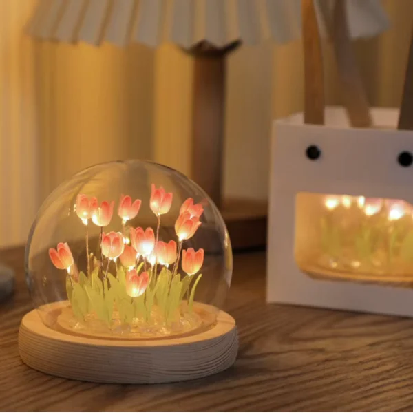 Flor de Tulipa Artificial LED