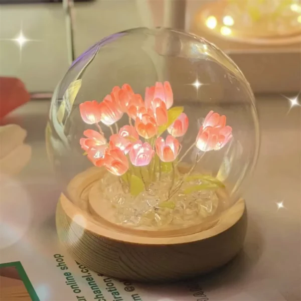 Flor de Tulipa Artificial LED - Imagem 2