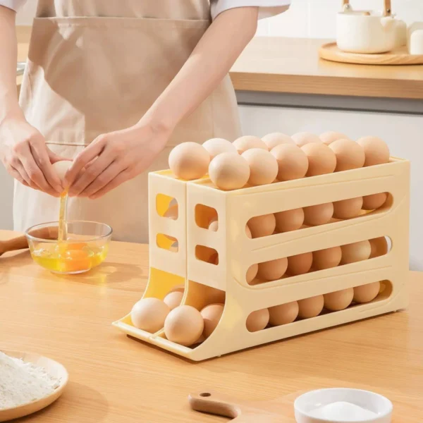 Porta Ovos Dispenser 4 Andares para 30 Ovos - Imagem 2