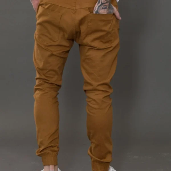 Calça Jogger Sarja Masculina Caramelo - Imagem 2