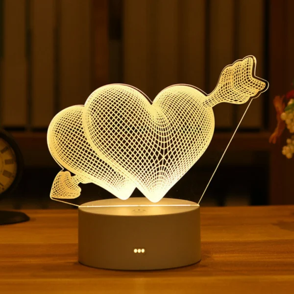 Lâmpada 3D LED Acrílico USB - Imagem 2