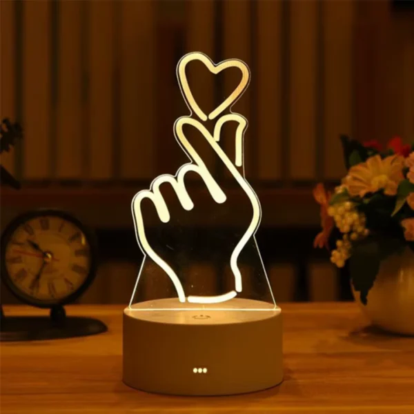 Lâmpada 3D LED Acrílico USB - Imagem 3