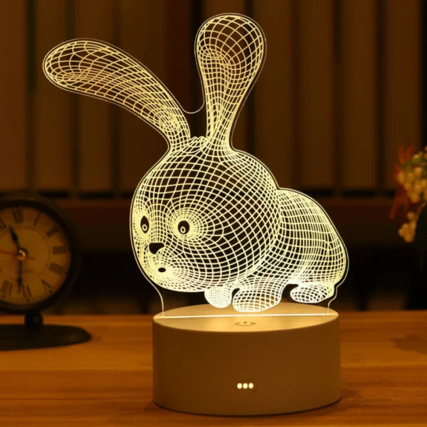 Lâmpada 3D LED Acrílico USB - Imagem 4