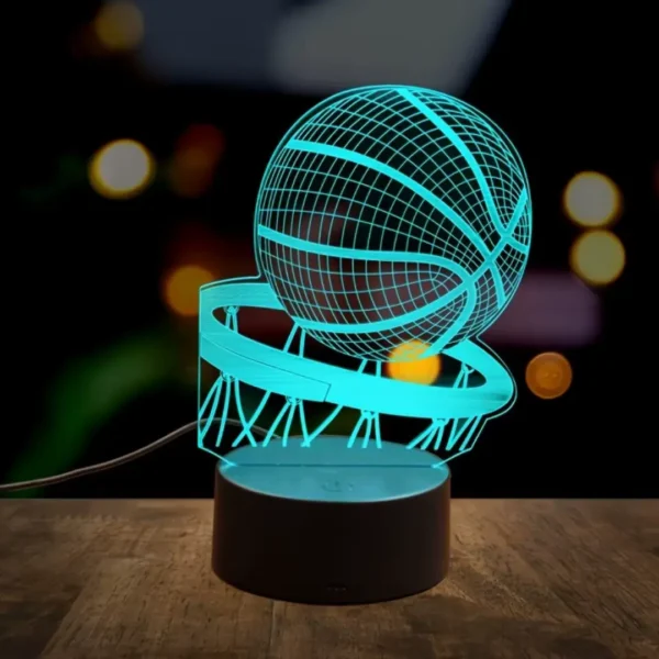 modelagem de basquete luz noturna 3D - Imagem 2