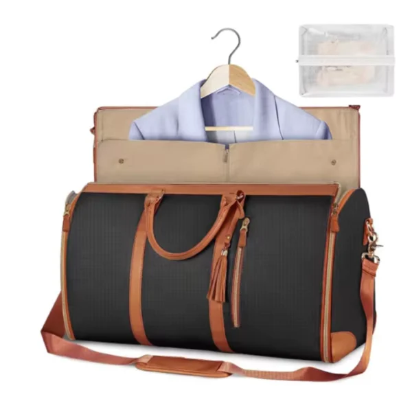Mochila dobrável em couro de viagem - Imagem 2