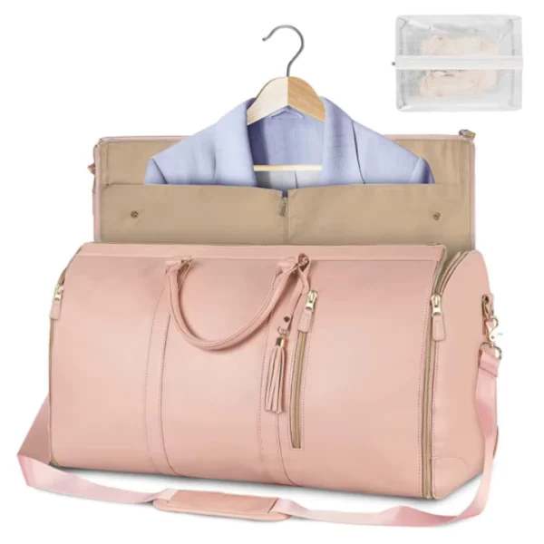 Mochila dobrável em couro de viagem - Imagem 3