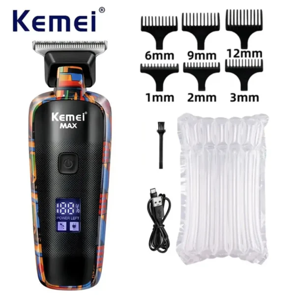 máquina de cortar cabelo elétrica profissional - Imagem 4