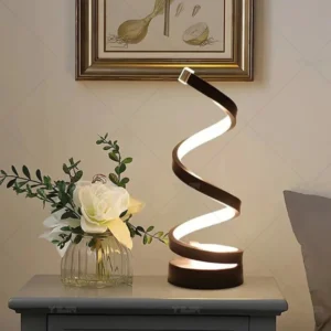 Espiral lâmpada de mesa