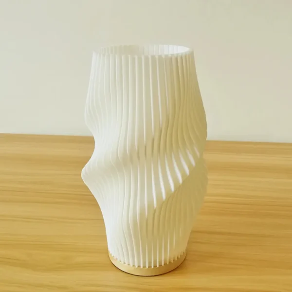 Estilo creme francês lâmpada de mesa 3d - Imagem 3