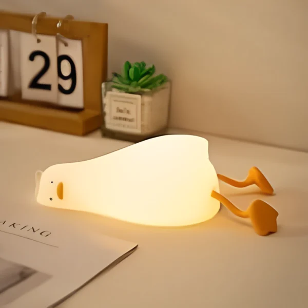 Led deitado plana pato